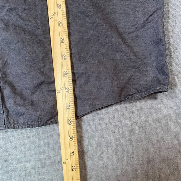 Marc Anthony Slim Fit Long Sleeve Button-Up Shirt Cotton Charcoal Gray Mens L - Picture 10 of 11